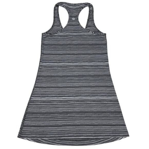 LULULEMON Cool Racerback Tank Light Luon Size 4 Cyber Black Deep Coal - Picture 5 of 6